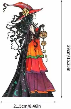 Unbranded Halloween Metal Witch Sign, Garden Lawn Yard Sexy Witch Plug-in Stake, Beautiful Stained Iron Art Waterproof Ornament For Outdoor Courtyard Deco - Snn -Piha myymälä 477075599 max