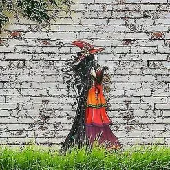 Unbranded Halloween Metal Witch Sign, Garden Lawn Yard Sexy Witch Plug-in Stake, Beautiful Stained Iron Art Waterproof Ornament For Outdoor Courtyard Deco - Snn -Piha myymälä 477075952 max