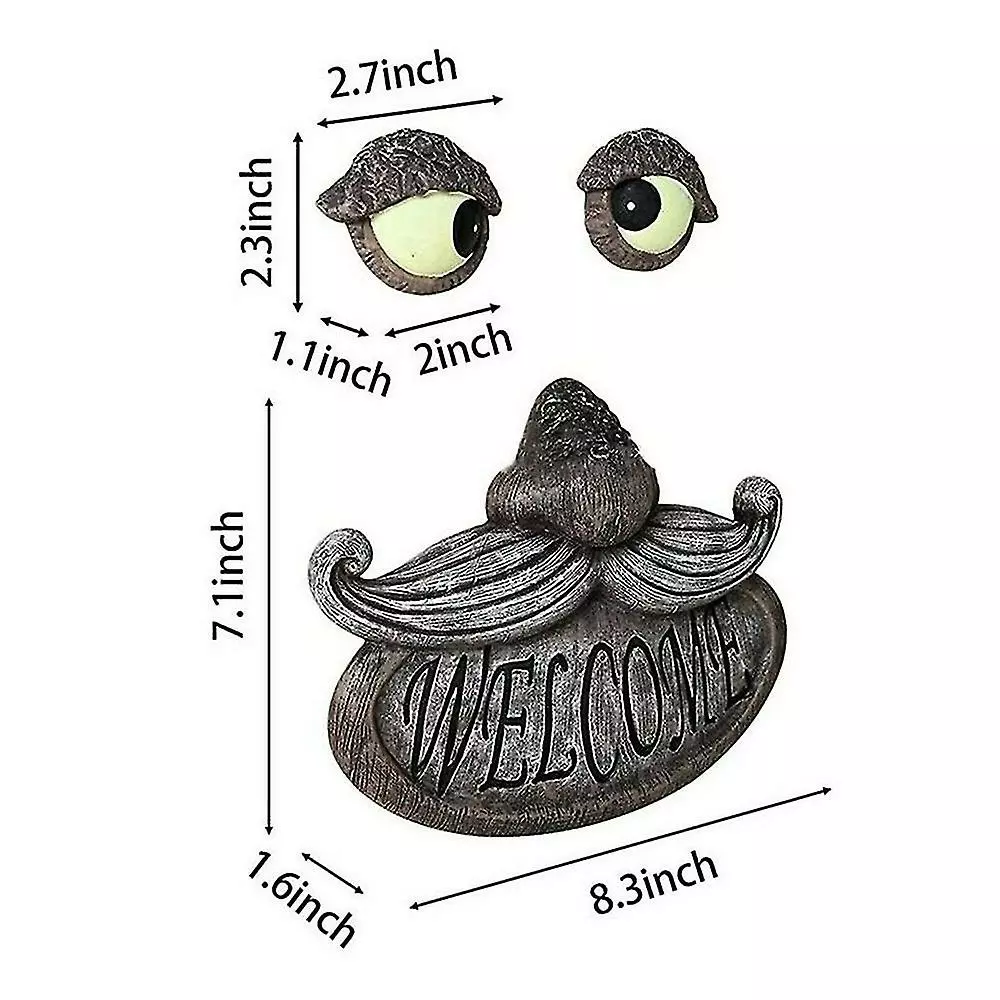 Unbranded Old Man Tree Face Welcome Decoration Tree Art Sculpture Garden Funny Ornament 4 Unbranded Old Man Tree Face Welcome Decoration Tree Art Sculpture Garden Funny Ornament - Image 2