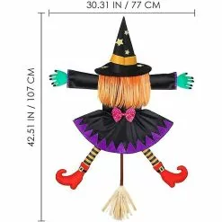 Unbranded Halloween Decoration Crashing Witch Into Tree, Scary Witch Prop Hanging Halloween Decor For Door Porch Pole Garden Ornaments Yard Tree Outdoor Hallowe -Piha myymälä 479313330 max