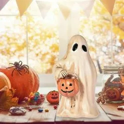 Unbranded Halloween Garden Statue, Halloween Scary Ghost Pumpkin Statue, Horror Dwarf Ornaments, Natural Resin Halloween Garden Ornaments For Your Lawn Or Porch -Piha myymälä 479313597 max