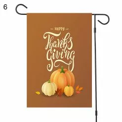Farfi Pumpkin Letters Print Garden Yard Hanging Flag Banner Halloween Festival Decor