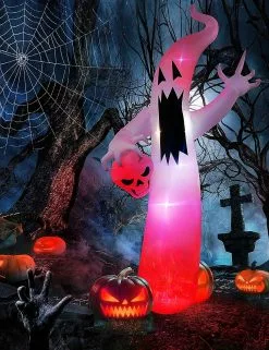 Unbranded 12 Feet Halloween Decorations Outdoor Led Lights Ghost, Halloween Inflatable Hanging Ghosts Outdoor Party/yard/garden Ghost Dcor -Piha myymälä 492048800 max