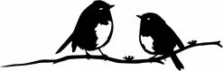Unbranded Lovely Robin Gifts For Garden And Home | Tree Art | Metal Robin Garden Ornament | Metal Birds For The Garden | Outdoor Wall Art | Garden Metal Bird Or