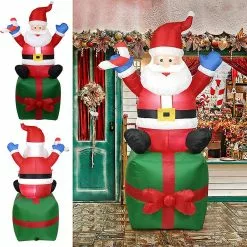 Unbrand Inflatable Santa Claus Outdoors Christmas Decoration Yard Arch Ornament For Garden -Piha myymälä 496248798 max