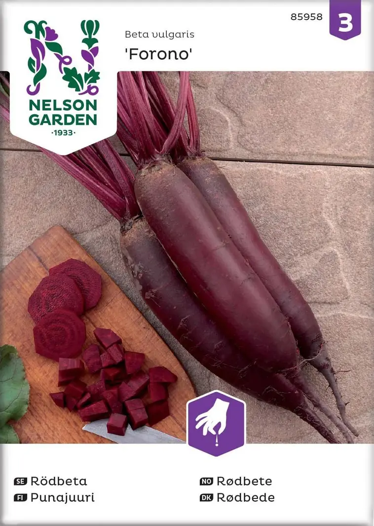 Nelson Garden Siemen Punajuuri, Forono, Pitkä 3 Nelson Garden Siemen Punajuuri, Forono, Pitkä