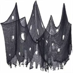 Unbranded Creepy Cloth Black Spooky Giant Cheesecloth Decorations Outdoor Party Supplies For Haunted House Patio Garden Indoor Wall Windows -Piha myymälä 501684338 max