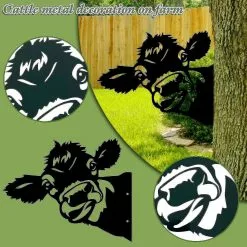 Unbranded Art Hanging Metal Peeping Cattle Ornaments Outdoor Garden Adornment De 8 Unbranded Art Hanging Metal Peeping Cattle Ornaments Outdoor Garden Adornment De -Piha myymälä 504173859 max