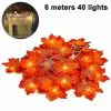 Unbranded String Lights Maple Leaf Light Twinkle Hanging Lighting Decorations Compatible With Indoor Outdoor Garden Halloween Thanksgiving Christmas Party Dcor -Piha myymälä 504181257 max