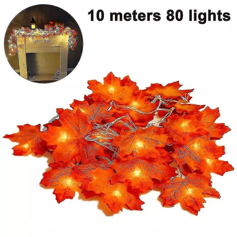 Unbranded String Lights Maple Leaf Light Twinkle Hanging Lighting Decorations Compatible With Indoor Outdoor Garden Halloween Thanksgiving Christmas Party Dcor 4 Unbranded String Lights Maple Leaf Light Twinkle Hanging Lighting Decorations Compatible With Indoor Outdoor Garden Halloween Thanksgiving Christmas Party Dcor - Image 2