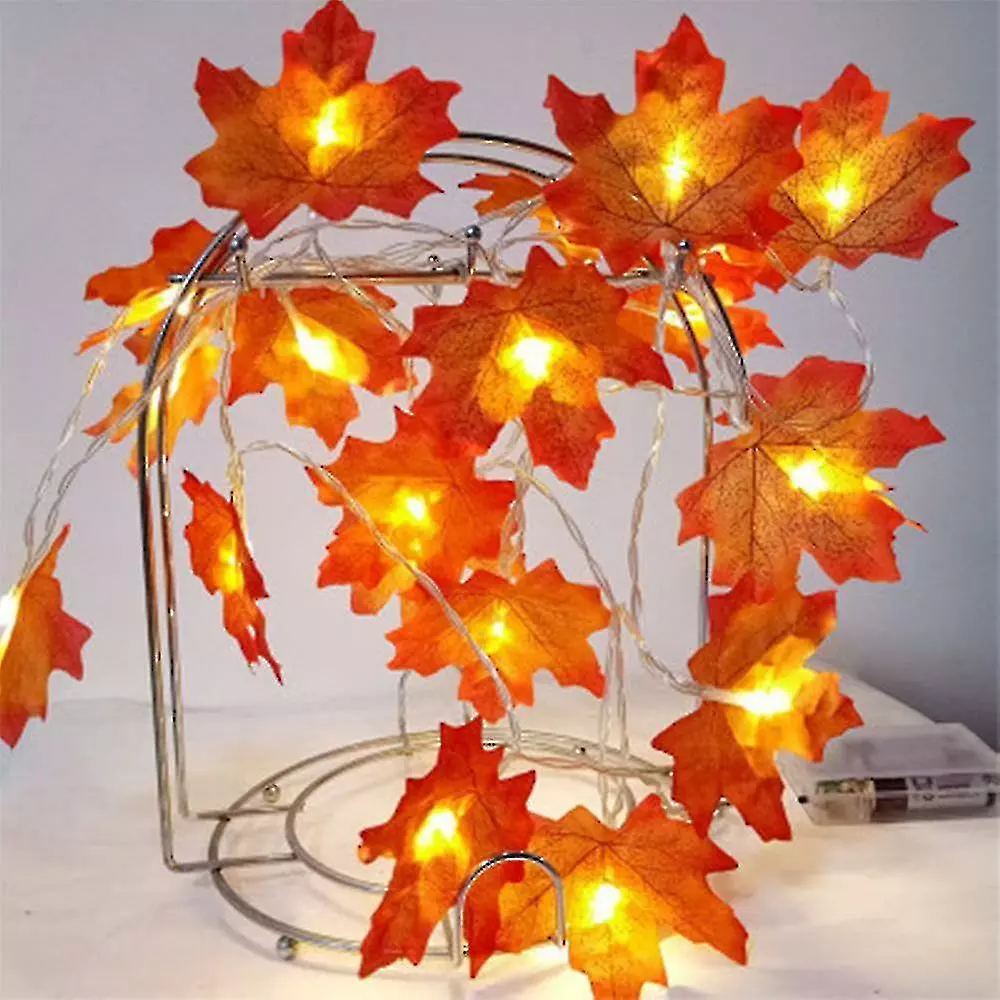 Unbranded String Lights Maple Leaf Light Twinkle Hanging Lighting Decorations Compatible With Indoor Outdoor Garden Halloween Thanksgiving Christmas Party Dcor 6 Unbranded String Lights Maple Leaf Light Twinkle Hanging Lighting Decorations Compatible With Indoor Outdoor Garden Halloween Thanksgiving Christmas Party Dcor - Image 4