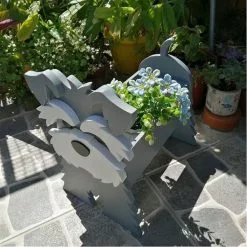 Unbranded Pet Plant Potted Stand Dog-shaped Potted Cute Animal Wood Pot For Home Garden Yard -Piha myymälä 504452087 max