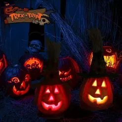 Unbranded Halloween Foam Pumpkin Lantern Jack Pumpkin Flashing Lantern Light Up Decoration Haunted House Decorative Props Garden Decor Halloween Party Supplies2 -Piha myymälä 504457884 max