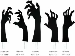 Unbranded Christmas Black Hands Yard Sign Ghost Hand Garden Statue Art Scary Silhouette Horror Sign Christmas Decorations Zombie Hand For Yards Lawn Outdoor Han -Piha myymälä 505313032 max