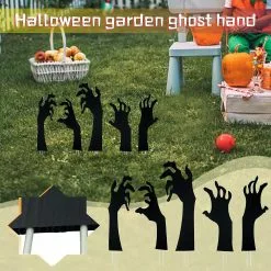 Unbranded Christmas Black Hands Yard Sign Ghost Hand Garden Statue Art Scary Silhouette Horror Sign Christmas Decorations Zombie Hand For Yards Lawn Outdoor Han -Piha myymälä 505313248 max