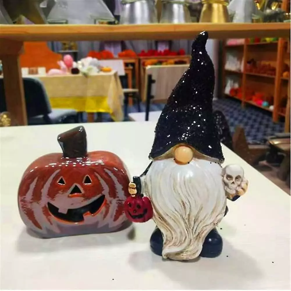 Unbranded Christmas Gnomes Decorations Resin Gnome Elf Dwarf Figurine Statue With Pumpkin Skull Bonsai Figures Table Centerpiece Fairy Garden Decoration Party F 7 Unbranded Christmas Gnomes Decorations Resin Gnome Elf Dwarf Figurine Statue With Pumpkin Skull Bonsai Figures Table Centerpiece Fairy Garden Decoration Party F - Image 5