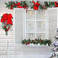 Unbrand Christmas Decoration Rustic Front Door Hanging Ornament Creative Xmas Party Props For Home Garden -Piha myymälä 509382699 max