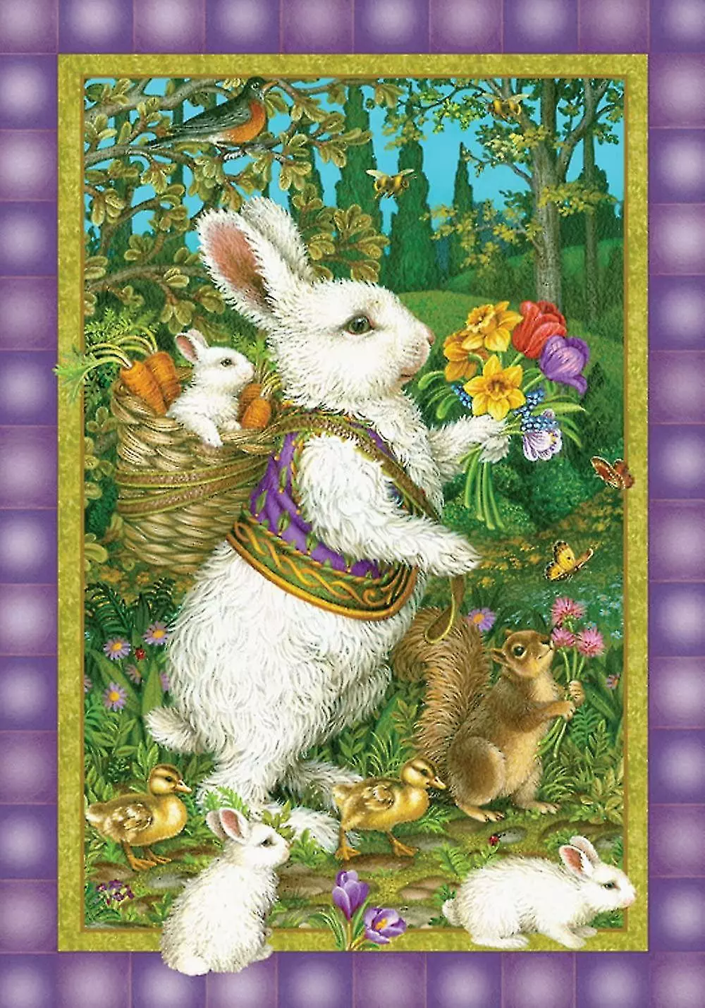 Unbranded Home Garden Classic Bunny Garden Flag 4 Unbranded Home Garden Classic Bunny Garden Flag - Image 2