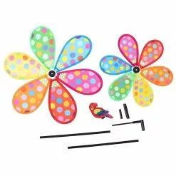 Unbrand Reflective Pinwheels Garden Decoration Keep Birds Scare Off Away Sparkly Pin Wheels Devices For Yard & Outdoor Garden