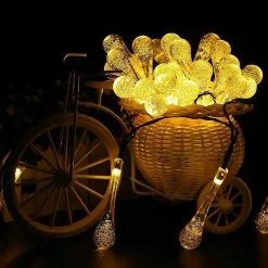 Unbranded Outdoor Garden Party 30 Led Teardrop Solar Waterproof Garden Lantern String -Piha myymälä 515529502 max