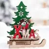 Unbranded Christmas Desktop Ornament Diy Sleigh Wooden Craft Home Garden Decoration -Piha myymälä 524750701 max