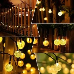 Nzexv Solar Garden Pghts, 50 Led 7m/24ft Outdoor String Pghts Waterproof 8 Modes Indoor/outdoor Garden, Patio, Yard, Home, Party, Wedding, Festival Decorati -Piha myymälä 536292989 max