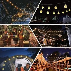 Nzexv Solar Garden Pghts, 50 Led 7m/24ft Outdoor String Pghts Waterproof 8 Modes Indoor/outdoor Garden, Patio, Yard, Home, Party, Wedding, Festival Decorati -Piha myymälä 536293200 max