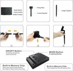 Unbranded Solar Yard Decorations Star Lights 8 Modes Outdoor Waterproof Solar Powered Garden St -Piha myymälä 548249116 max