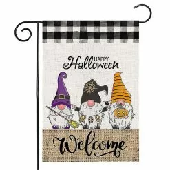 Unbranded Sunrain Trick Or Treat Garden Flag Vertical Double Sided, Halloween Yard Outdoor Decoration