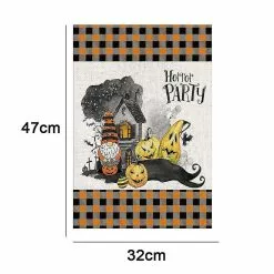 Unbranded Sunrain Trick Or Treat Garden Flag Vertical Double Sided, Halloween Yard Outdoor Decoration -Piha myymälä 548250849 max