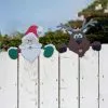 Unbranded Sunrain Peeping Santa Fence Cling, Lucky Deer Christmas Ornament Parking Garden Christmas Home Dec -Piha myymälä 548256203 max