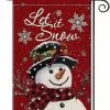 Unbranded Let It Snow Christmas Garden Flag 12x18in Double Sided -Piha myymälä 551029664 max