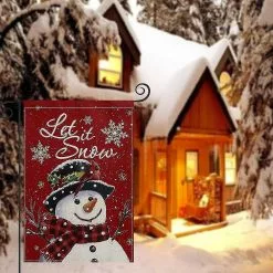 Unbranded Let It Snow Christmas Garden Flag 12x18in Double Sided -Piha myymälä 551029811 max
