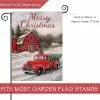 Unbranded Home Decorative Merry Christmas Garden Flag Red Truck Double Sided, House Yard Flag Xmas Pickup, Outside Holiday Yard Decorations -Piha myymälä 556724541 max