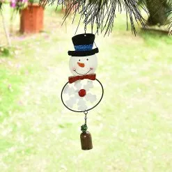 Unbranded Creative Iron Christmas Wind Chime Color Pendant Home Santa Bell Balcony Garden Decoration -Piha myymälä 560047187 max