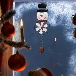 Unbranded Creative Iron Christmas Wind Chime Color Pendant Home Santa Bell Balcony Garden Decoration -Piha myymälä 560047360 max