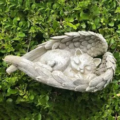 Unbranded Display Mold Sleeping Dog Angel Wing Design Exquisite Resin Garden Home Ornament Accessories For Dec 2 -Piha myymälä 571152498 max