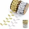 Unbranded 2pcs Leaf Ribbon - 10m Long - For Crafts,garden Decor(silver,gold) 1 Unbranded 2pcs Leaf Ribbon - 10m Long - For Crafts,garden Decor(silver,gold) -Piha myymälä 573787177 max