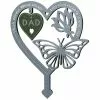 Unbranded Heart Shaped Plaque Ornament Metal Word Card Compatible With Garden Flower Pot-2 -Piha myymälä 574374983 max
