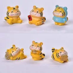 Unbranded Home Decor Desktop Tiger Statues Diy Garden Ornament Tiger Figurine C -Piha myymälä 574375133 max
