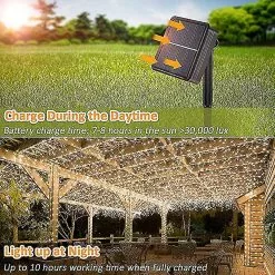 Unbranded 10m 100led Solar Led Light Outdoor Festoon Led Lamp Solar Garden Lights Outdoor Waterproof Fairy Garland String Christmas Lights_ai -Piha myymälä 575101729 max