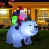 Calista 2.1m Festival Inflatable Doll Christmas Inflatable Decoration Santa Claus White Bear Outdoor Garden Party Arrangement Props Ns2 -Piha myymälä 586440495 max