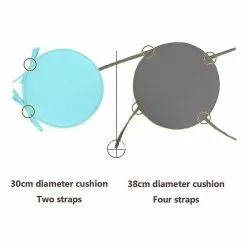 Eileen Round Garden Outdoor Chair Yard Seat Cushion Office Stool Dining Pad Patio Home -Piha myymälä 609221317 max