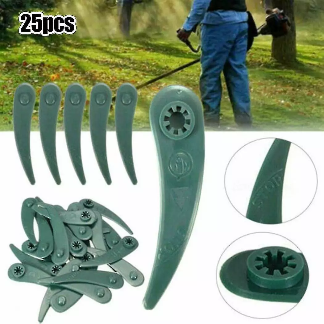 Unbranded 25pcs Abs Plastic Grass Strimmer Trimmer Blades For Bosch Art 23-18 Li/26-18 Lawn Mower Garden Power Tool Parts Green 3 Unbranded 25pcs Abs Plastic Grass Strimmer Trimmer Blades For Bosch Art 23-18 Li/26-18 Lawn Mower Garden Power Tool Parts Green