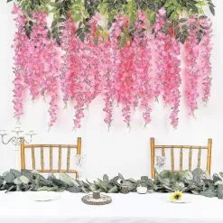 Unbranded 24 Pieces Of 3.6 Feet/piece Of Artificial Flowers And Fake Wisteria Garlands For Hanging Wisteria Silk Flowers, Suitable For Home Garden Wedding Party -Piha myymälä 613193361 max