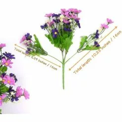 Dried Flowers 4 Artificial Flower Bouquet 28 Heads, Cute Fake Daisy Flower For Outdoor Use Wedding Home Garden -Piha myymälä 613371941 max