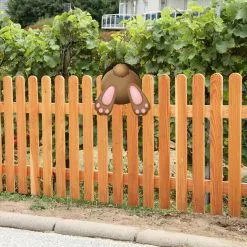 Unbranded Easter Fence Peeker Decoration Bunny Eggs Peeking Garden Yard Signs -Piha myymälä 613420801 max