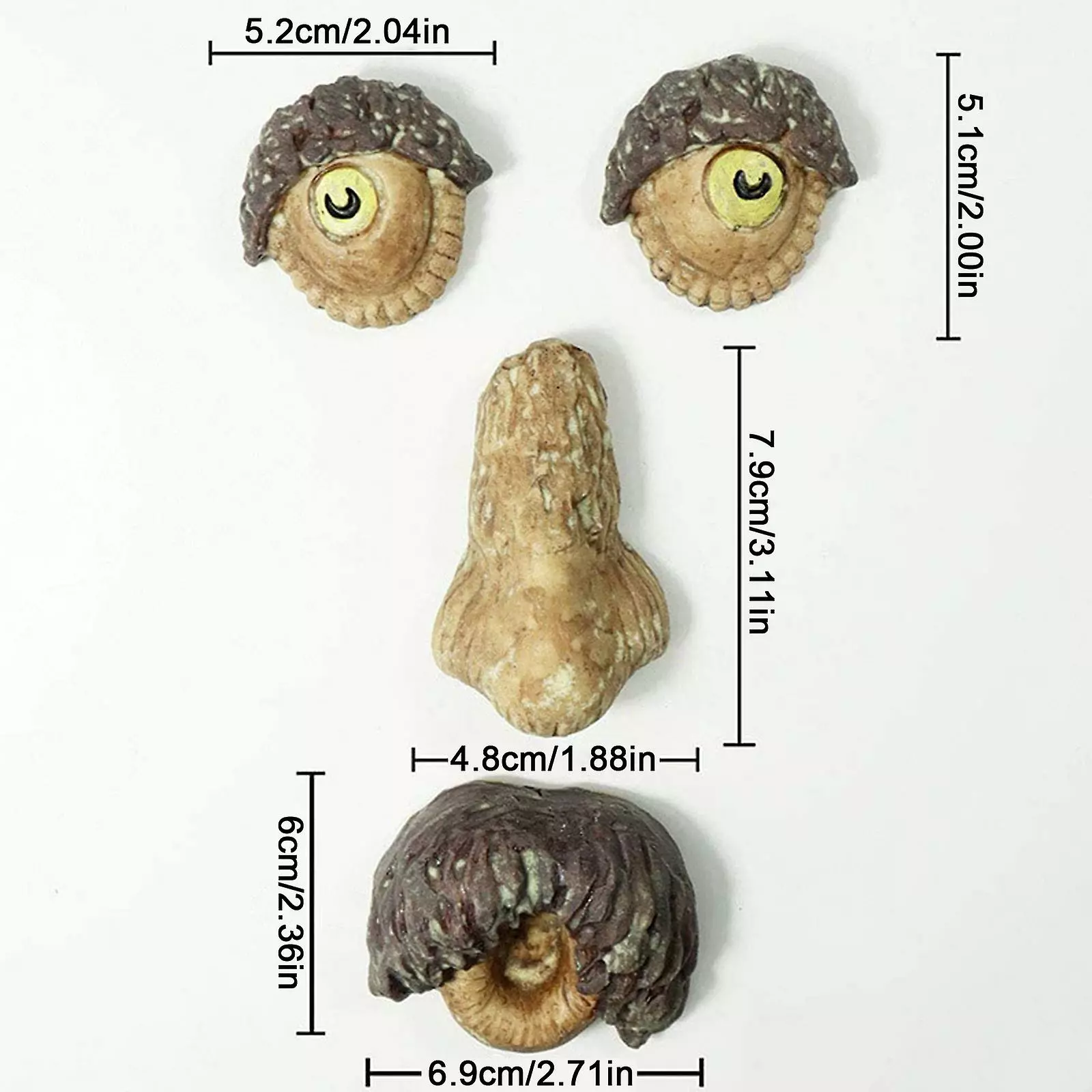 Unbranded Old Man Tree Hugger Bark Facial Statues Resin Outdoor Yard Garden Decoration Luminous Brown Easter Decor 4 Unbranded Old Man Tree Hugger Bark Facial Statues Resin Outdoor Yard Garden Decoration Luminous Brown Easter Decor - Image 2