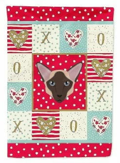 Windsocks Carolines Treasures Ck5104gf Colorpoint Longhair Cat Love Flag Garden Size