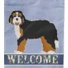 Windsocks Carolines Treasures Ck3710gf Bernedoodle Welcome Flag Garden Size -Piha myymälä 623412529 max